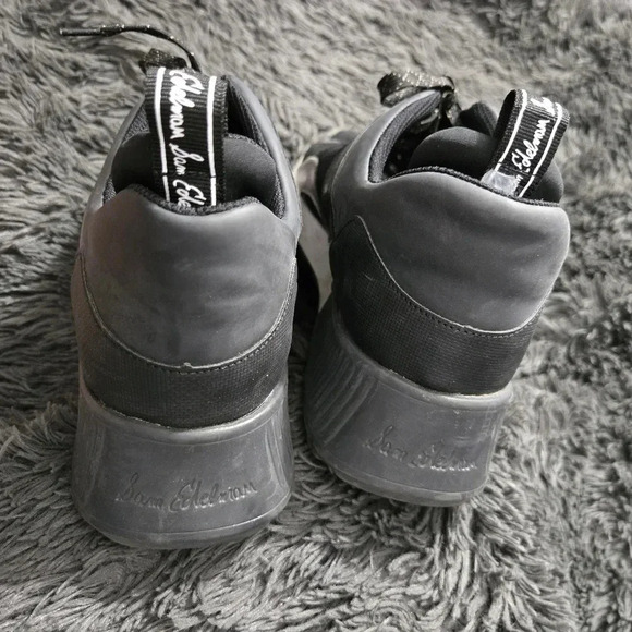 Sam Edelman | Black White Fashion Sneakers Sz 10 - Picture 7 of 9